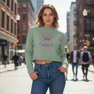 Dipaliz Bride Tribe Cropped Sweatshirt - Bachelorette Party - Sweatshirts