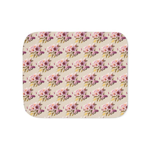 Floral Sherpa Blanket - Two Colors Eco-friendly Gifts - Dipaliz - Blankets