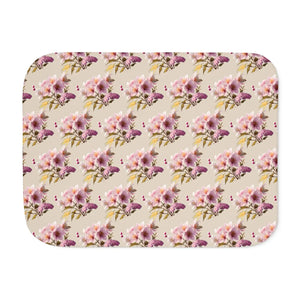 Floral Sherpa Blanket - Two Colors Eco-friendly Gifts - Dipaliz - Blankets