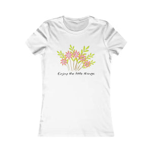 Women’s Favorite Tee - Bunch of Flowers Design - Dipaliz - s / White - T-shirts