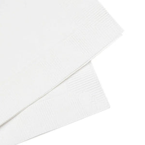 White Coined Napkins – 3 Ply Rose Paper - Dipaliz