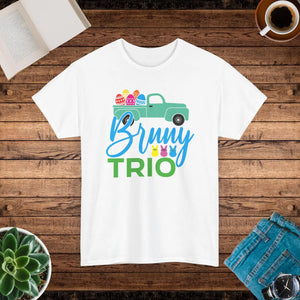 Unisex Deluxe t Shirt Bunny Trio Heavy Cotton Dipaliz - T-shirts