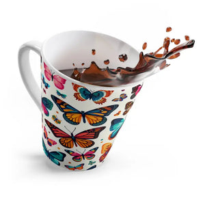 Butterfly Latte Mug - Enchanting Ceramic Coffee Cup - Dipaliz - 12oz - Mugs