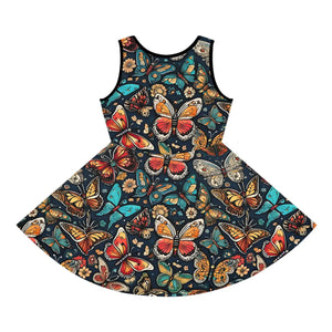 Girls’ Sleeveless Sundress – Butterflies Pattern - Dipaliz - Dresses - 2t