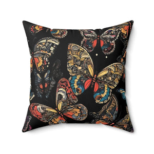 Butterflies Pattern Throw Pillow – Polyester Square - Dipaliz - Pillows