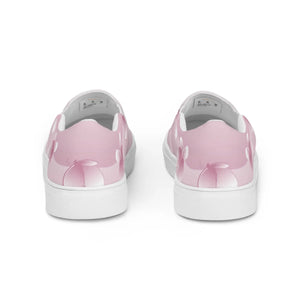 Vibrant Women’s Slip Canvas Shoes Pink Abstract Dipaliz - Sneakers