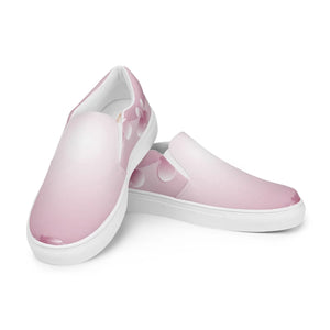 Vibrant Women’s Slip Canvas Shoes Pink Abstract Dipaliz - Sneakers