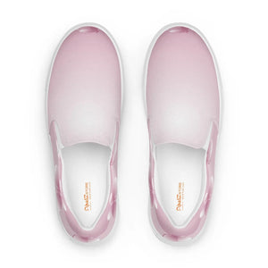 Vibrant Women’s Slip Canvas Shoes Pink Abstract Dipaliz - Sneakers