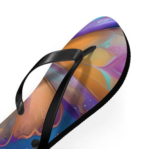 Vibrant Unisex Flip Flops Butterfly Rubber Sole - Dipaliz - Slippers