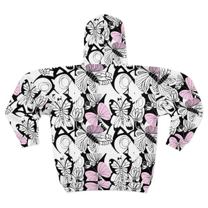 Butterflies Unisex Zip Hoodie (aop) - Hoodies