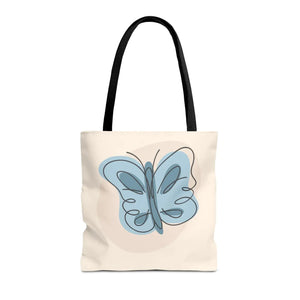 Vibrant Butterfly Print Tote Bag - Versatile Travel - Dipaliz - Bags