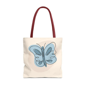 Vibrant Butterfly Print Tote Bag - Versatile Travel - Dipaliz - Bags