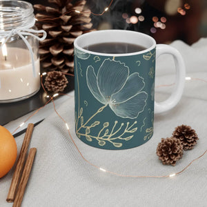 Vibrant Butterfly Mug - Ceramic 11oz Coffee Cup - Dipaliz - Mugs