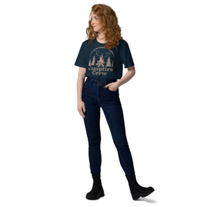 Eco-chic Campfire Crew Cotton t Shirt - Unisex Organic - Dipaliz - T-shirts