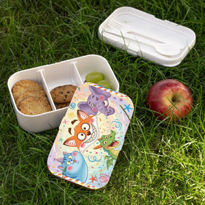 Dipaliz Cartoon Animal Bento Lunch Box Kids Party Design - Boxes & Totes