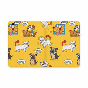 Dipaliz Cartoon Dog Pattern Tablet Folio Case Vegan Leather - Computer Accessories
