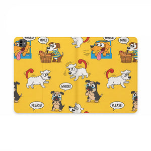 Dipaliz Cartoon Dog Pattern Tablet Folio Case Vegan Leather - Computer Accessories