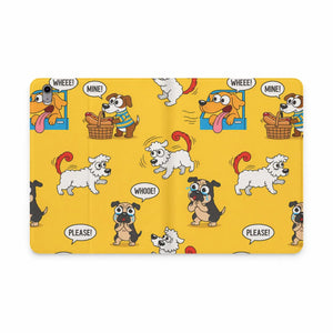 Dipaliz Cartoon Dog Pattern Tablet Folio Case Vegan Leather - Computer Accessories