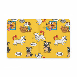 Dipaliz Cartoon Dog Pattern Tablet Folio Case Vegan Leather - Computer Accessories