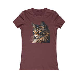 Soft Cat Women’s Tee - Playful Cotton Comfort - Dipaliz - T-shirts
