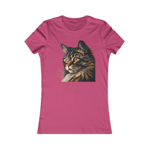Soft Cat Women’s Tee - Playful Cotton Comfort - Dipaliz - T-shirts