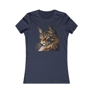 Soft Cat Women’s Tee - Playful Cotton Comfort - Dipaliz - T-shirts