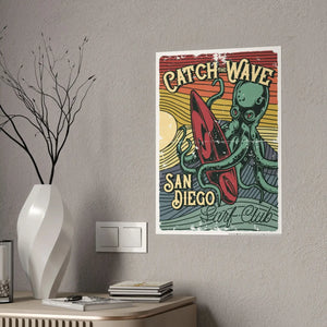 Vibrant San Diego Gloss Posters - Catch Wave Art - Dipaliz - Prints & Visual Artwork