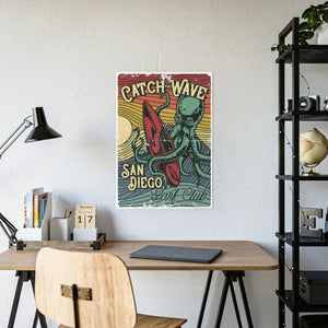 Vibrant San Diego Gloss Posters - Catch Wave Art - Dipaliz - Prints & Visual Artwork