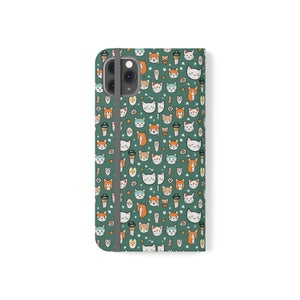 Cat Samsung Galaxy S22 Flip Case - Faux Leather - Dipaliz - Mobile Phone Cases