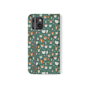 Cat Samsung Galaxy S22 Flip Case - Faux Leather - Dipaliz - Mobile Phone Cases