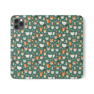 Cat Samsung Galaxy S22 Flip Case - Faux Leather - Dipaliz - Mobile Phone Cases