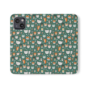 Cat Samsung Galaxy S22 Flip Case - Faux Leather - Dipaliz - Mobile Phone Cases