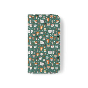 Cat Samsung Galaxy S22 Flip Case - Faux Leather - Dipaliz - Mobile Phone Cases