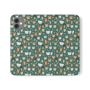 Cat Samsung Galaxy S22 Flip Case - Faux Leather - Dipaliz - Mobile Phone Cases