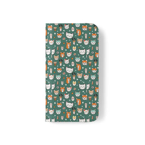 Cat Samsung Galaxy S22 Flip Case - Faux Leather - Dipaliz - Mobile Phone Cases