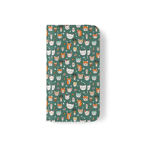 Cat Samsung Galaxy S22 Flip Case - Faux Leather - Dipaliz - Mobile Phone Cases