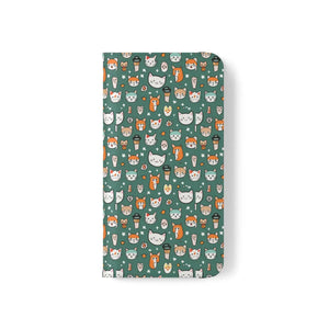 Cat Samsung Galaxy S22 Flip Case - Faux Leather - Dipaliz - Mobile Phone Cases