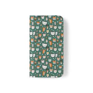 Cat Samsung Galaxy S22 Flip Case - Faux Leather - Dipaliz - Mobile Phone Cases