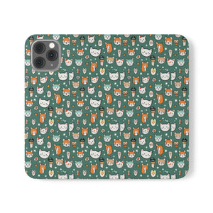 Cat Samsung Galaxy S22 Flip Case - Faux Leather - Dipaliz - Mobile Phone Cases