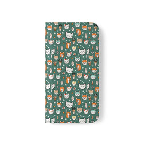 Cat Samsung Galaxy S22 Flip Case - Faux Leather - Dipaliz - Mobile Phone Cases