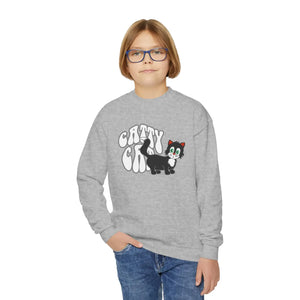 Cozy Cat Sweatshirt Kid’s Pullover - Crazy Youth - Dipaliz - Sweatshirts