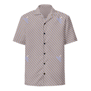 Eco-friendly Unisex Button Shirt Purple Orange Check - Dipaliz - Shirts