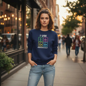 Dipaliz Chemistry Sweatshirt Periodic Table Design Cotton - Sweatshirts - s