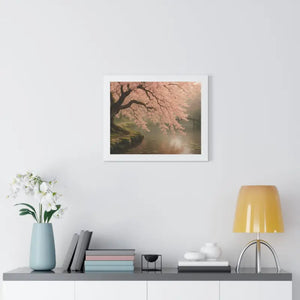 Cherry Tree Gallery Canvas Wrap - Framed River Bloom Art - Dipaliz - Posters Prints & Visual Artwork