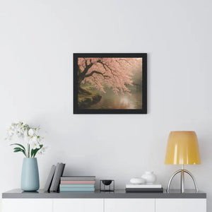 Cherry Tree Gallery Canvas Wrap - Framed River Bloom Art - Dipaliz - Posters Prints & Visual Artwork