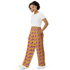 Chic Polka Dot Wide Leg Pants - Couture Comfort Style - Dipaliz