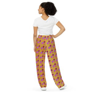 Chic Polka Dot Wide Leg Pants - Couture Comfort Style - Dipaliz