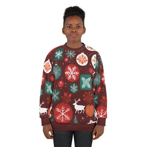 Custom Cut Unisex Sweatshirt - Christmas Decorations - Dipaliz - Sweatshirts