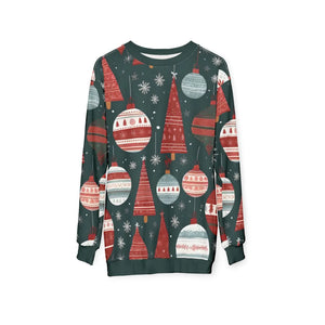 Bold Christmas Unisex Sweatshirt - Festive All Over Print - Dipaliz - Sweatshirts
