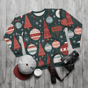 Bold Christmas Unisex Sweatshirt - Festive All Over Print - Dipaliz - Sweatshirts